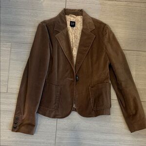 GAP Tan Velvet Blazer